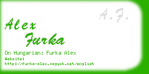 alex furka business card